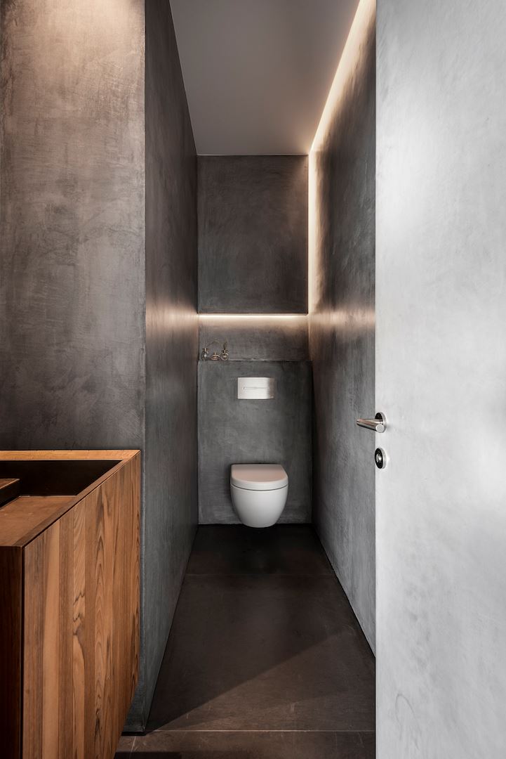 LOFT Apartment עיצוב תאורה בשירותים